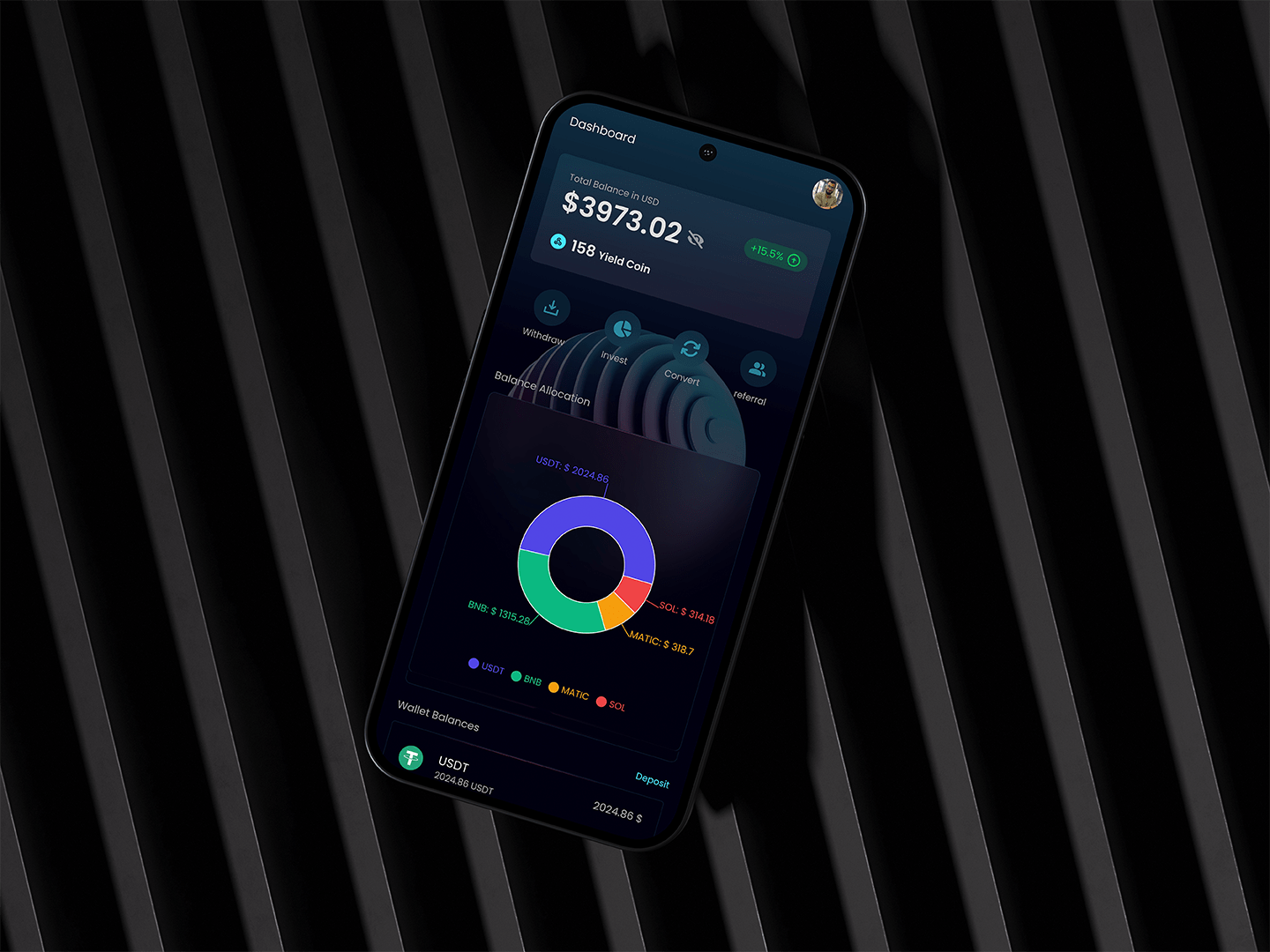 Yieldium — Mobile First Dapp